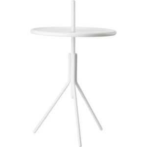 Bílý kovový odkládací stolek Zone Inu, ø 33,8 cm