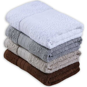 Sada 4 bavlněných ručníků Bonami Selection Como, 50 x 100 cm