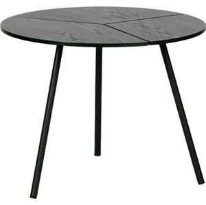 Černý konferenční stolek WOOOD Rodi, ⌀ 48 cm