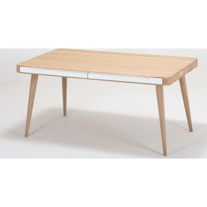 Jídelní stůl z dubového dřeva Gazzda Ena Two, 140 x 90 x 75 cm