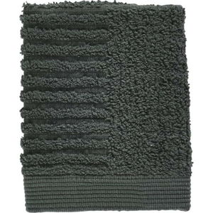 Tmavě zelený ručník ze 100% bavlny na obličej Zone Classic Pine Green, 30 x 30 cm