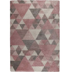 Růžovo-šedý koberec Flair Rugs Nuru, 120 x 170 cm