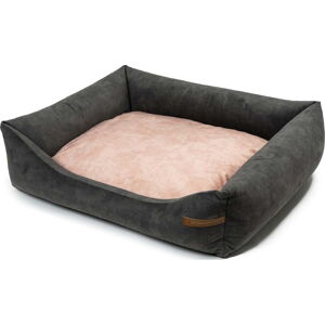 Růžový/tmavě šedý pelíšek pro psa 55x65 cm SoftBED Eco – Rexproduct