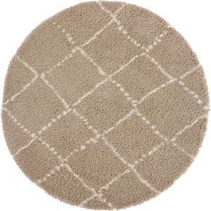 Hnědý koberec Mint Rugs Hash, ⌀ 160 cm