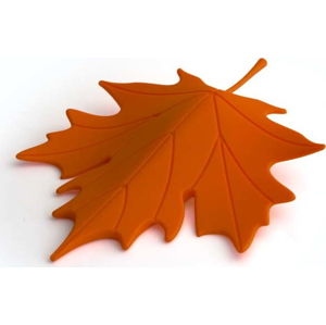 Oranžový dveřní klín ve tvaru listu Qualy&CO Autumn