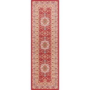 Červený koberec Nouristan Parun Tabriz, 80 x 250 cm