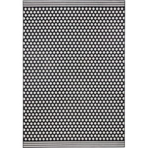 Černobílý koberec Zala Living Spot, 70 x 140 cm
