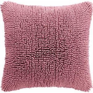 Růžový povlak na polštář Tiseco Home Studio Shaggy, 45 x 45 cm