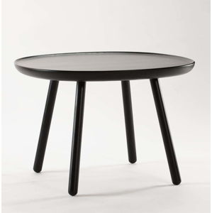 Černý stolek z masivu EMKO Naïve, ø 64 cm