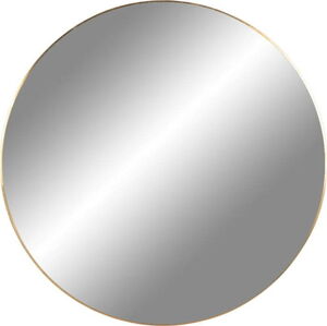 Kulaté nástěnné zrcadlo s rámem ve zlaté barvě House Nordic Jersey, ø 60 cm