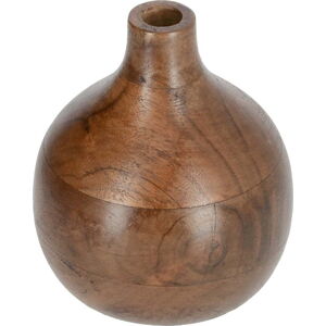 Přírodní váza z akátového dřeva Kave Home Tyara, výška 15,5 cm