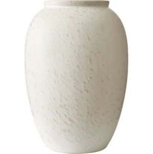 Krémově bílá kameninová váza Bitz, výška 25 cm