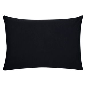 Černý dekorativní povlak na polštář z bavlněného perkálu Westwing Collection, 50 x 70 cm