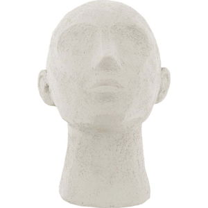 Slonovinově bílá dekorativní soška PT LIVING Face Art, výška 22,8 cm