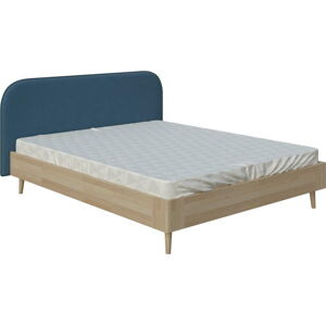 Modrá dvoulůžková postel ProSpánek Arianna, 180 x 200 cm