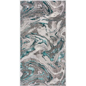 Šedo-modrý koberec Flair Rugs Marbled, 240 x 340 cm