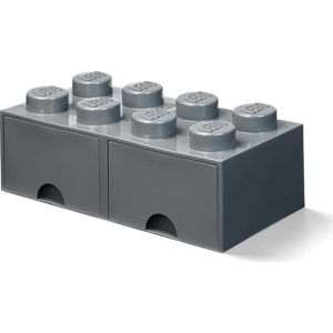 Dětský tmavě šedý úložný box se 2 zásuvkami LEGO®
