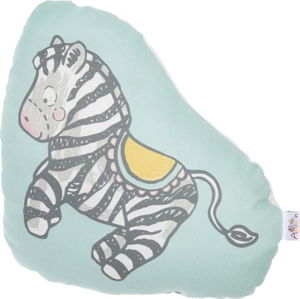 Dětský polštářek s příměsí bavlny Apolena Pillow Toy Zebra, 28 x 29 cm