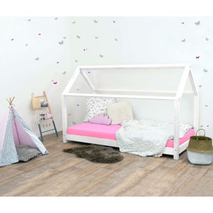 Bílá dětská postel bez bočnic ze smrkového dřeva Benlemi Tery, 90 x 180 cm