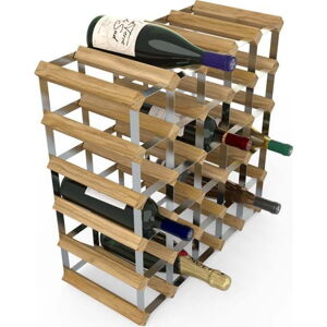 Regál na víno z dubového dřeva na 30 lahví - RTA