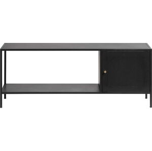 Černá kovová knihovna 120x47 cm Malibu – Unique Furniture