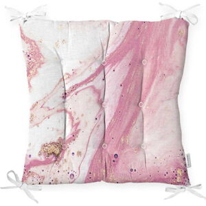 Podsedák s příměsí bavlny Minimalist Cushion Covers Pinky Abstract, 40 x 40 cm