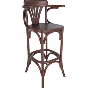 Hnědá barová židle z jilmového dřeva (výška sedáku 77 cm) Montmartre – Antic Line