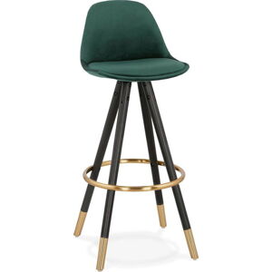 Tmavě zelená barová židle Kokoon Carry, výška sedáku 75 cm