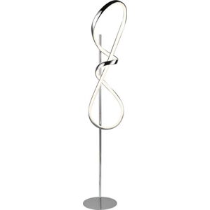 LED stojací lampa ve stříbrné barvě (výška 140 cm) Padua – Trio