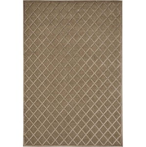 Hnědý koberec Mint Rugs Shine Karro, 80 x 125 cm