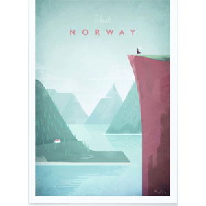 Plakát Travelposter Norway, 30 x 40 cm