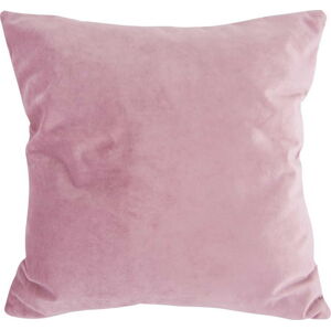 Růžový sametový polštář PT LIVING Tender, 40 x 40 cm