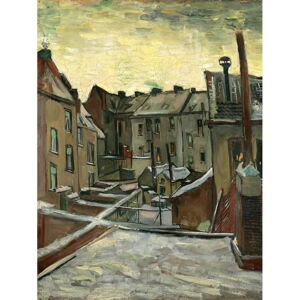 Obraz - reprodukce 30x40 cm Houses Seen from the Back, Vincent van Gogh – Fedkolor