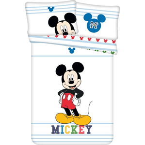 Bavlněné dětské povlečení do postýlky 100x135 cm Mickey – Jerry Fabrics