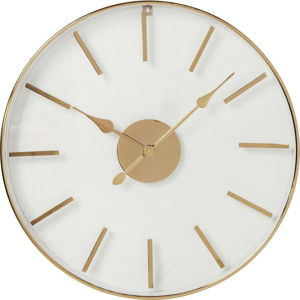 Nástěnné hodiny v růžovozlaté barvě Kare Design, ⌀ 46 cm