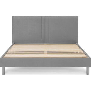 Šedá čalouněná dvoulůžková postel s roštem 180x200 cm Kerry – Bobochic Paris