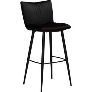Černá sametová barová židle DAN-FORM Denmark Join