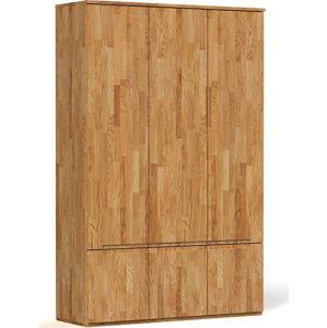 Šatní skříň z dubového dřeva 135x206 cm Vento 3 - The Beds