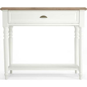 Bílý dřevěný konzolový stolek Artemob Campton