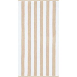 Béžovo-bílý bavlněný ručník 50x85 cm – Bianca