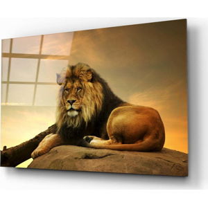 Skleněný obraz Insigne Lion, 110 x 70 cm