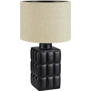 Béžovo-černá stolní lampa Markslöjd Cuscini, výška 42,5 cm