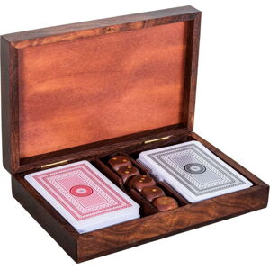 Set karet a kostek v dřevěném kufříku Antic Line