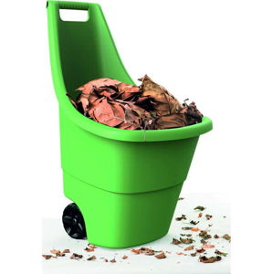Zelený zahradní odpadkový koš na kolečkách Keter, 50 l