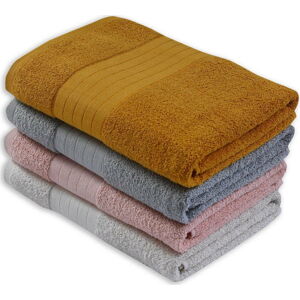 Sada 4 bavlněných ručníků Bonami Selection Milano, 50 x 100 cm