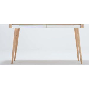 Pracovní stůl z dubového dřeva Gazzda Ena, 140 x 60 cm