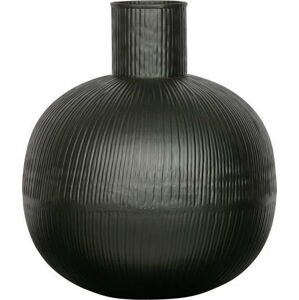 Kovová váza v černém dekoru WOOOD Pixie