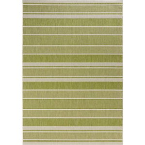 Zelený venkovní koberec Bougari Strap, 80 x 150 cm