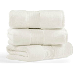 Sada 3 krémových bavlněných ručníků L'appartement Chicago, 30 x 50 cm