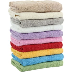 Sada 10 ručníků Rainbow, 30 x 50 cm